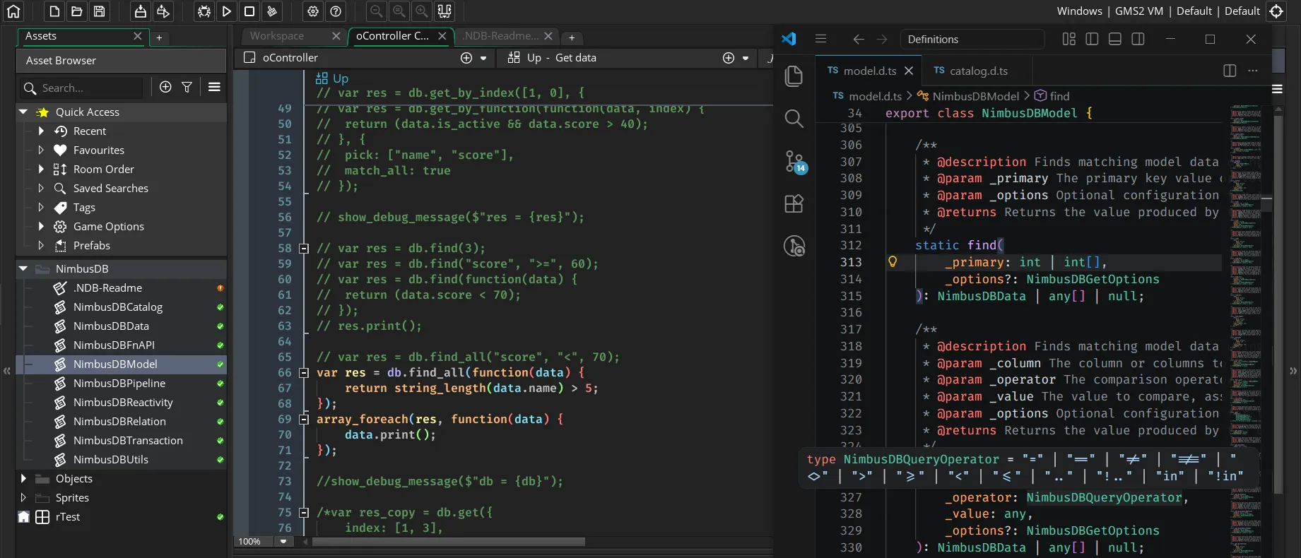 Using definition files side-by-side with GameMaker